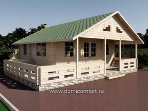 Домик садовый 6060 с мансардой