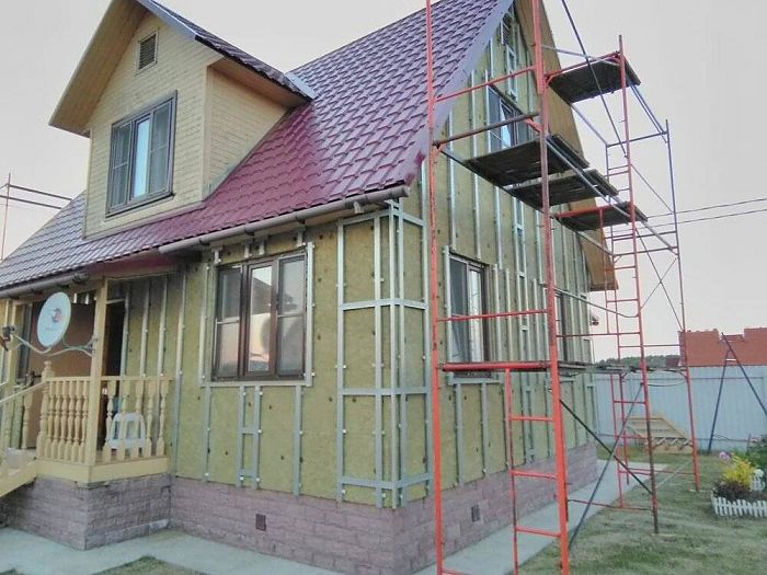 утепление дома из бруса снаружи